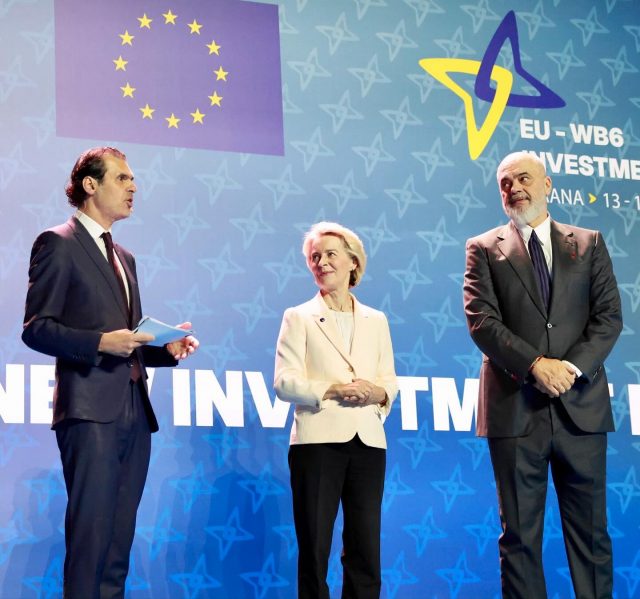 Hosting the EU–Western Balkans Investment Forum with European Commission President @ursulavonderleyen and Albanian Prime Minister @ediramaal