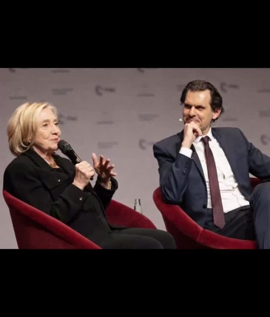 On stage with former U.S. Secretary of State @hillaryclinton at the Munich Security Conference
